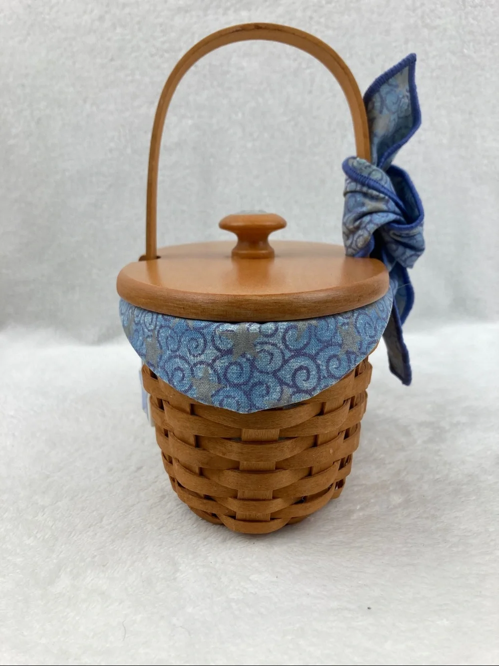 VTG Longaberger Century Celebration 2000 Cheers Basket with Lid 8”